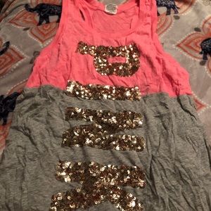 PINK racer back tank